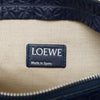 LOEWE Embossed Anagram Leather Repeat T Clutch Secondhand