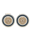 Chanel Gold Plated CC Resin Button Clip on Earrings Secondhand