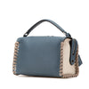 Fendi Leather Selleria Lei Whipstitch Satchel Secondhand