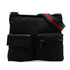 Gucci GG Canvas Web Double Pocket Crossbody Secondhand
