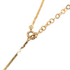 Dior Gold Plated Resin and Strass Logo Pendant Snake Chain Necklace Secondhand