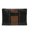Bottega Veneta Intrecciato Trimmed Leather Clutch Secondhand