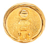 Chanel CC Gold Plated Twisted Round Clip On Earrings Secondhand