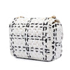 Chanel CC Mini Raffia Effect Tweed Flap Secondhand