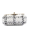 Chanel CC Mini Raffia Effect Tweed Flap Secondhand