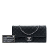 Chanel CC Quilted Iridescent Fabric East West Flap Secondhand