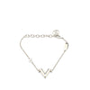 Louis Vuitton Silver Plated Essential V Supple Bracelet Secondhand