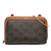 Celine Triomphe Coated Canvas Clutch On Chain Secondhand