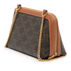 Celine Triomphe Coated Canvas Clutch On Chain Secondhand