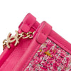 Chanel Tweed and PVC Phone Clutch with Chain Secondhand