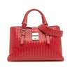 Bottega Veneta Small Nappa Intrecciato Roma Satchel Secondhand