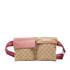 Gucci GG Canvas Web Double Pocket Belt Bag Secondhand