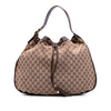 Secondhand Gucci GG Canvas Interlocking Icon Drawstring Hobo