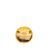 Chanel Gold Plated CC Quilted Brooch Secondhand
