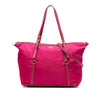 Prada Saffiano Trimmed Tessuto Satchel Secondhand