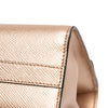 Prada Metallic Saffiano Cuir Leather Monochrome Envelope Flap Secondhand