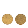 Hermès Gold Plated Bijouterie Fantaisie Clou De Selle Clip On Earrings Secondhand