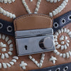 Prada Saffiano Embroidered Pattina Satchel Secondhand