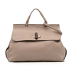 Gucci Large Leather Bamboo Daily Satchel Secondhand