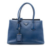 Prada Saffiano Cuir Turnlock Twin Satchel Secondhand