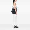 Burberry Medium Grained Calfskin and Mega Check Canvas Ashby Bucket Bag Secondhand