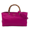 Gucci Medium Calfskin Bamboo Shopper Satchel Secondhand