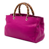 Gucci Medium Calfskin Bamboo Shopper Satchel Secondhand