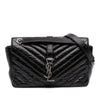 Saint Laurent Medium Crinkled Calfskin Punk Chain Bag Secondhand