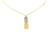 Louis Vuitton Gold Plated Nanogram Pendant Necklace Secondhand