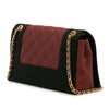 Chanel Small Bicolor Quilted Grosgrain Satin Small Mademoiselle Double Flap Secondhand