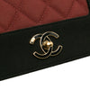Chanel Small Bicolor Quilted Grosgrain Satin Small Mademoiselle Double Flap Secondhand