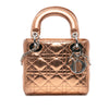 Dior Mini Metallic Calfskin Cannage Lady Dior Secondhand