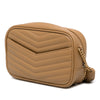 Saint Laurent Mini Chevron Grain de Poudre Monogram Lou Camera Bag Secondhand