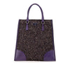 Prada Vitello Trimmed Tweed Flat Tote Secondhand