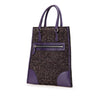 Prada Vitello Trimmed Tweed Flat Tote Secondhand