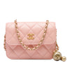 Chanel Mini Lambskin Pearl Crush Clutch On Chain Secondhand