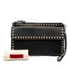 Valentino Grained Calfskin Rockstud Wristlet Clutch Secondhand
