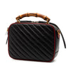 Gucci Small GG Marmont Matelasse Diagonal Leather Torchon Bamboo Satchel Secondhand