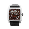 Franck Muller Conquistador 10002MQZ #10 Leather x SS QZ Watch with Brown Dial Secondhand