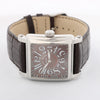 Franck Muller Conquistador 10002MQZ #10 Leather x SS QZ Watch with Brown Dial Secondhand