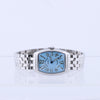 Franck Muller Tonneau Curvex 722 SS QZ Blue-Face Watch Secondhand
