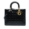 Dior Large Patent Cannage Lady Dior Secondhand