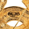 Chanel CC Gold Plated Quilted Brooch Secondhand