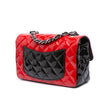 Chanel Mini Rectangular Classic Bicolor Patent Single Flap Secondhand