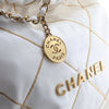 Chanel Small Quilted Shiny Calfskin Chain 22 Handbag Secondhand