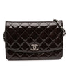 Chanel Quilted Patent Brilliant Wallet On Chain Secondhand