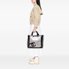Chanel CC Quilted Cotton and PVC Punching Tote Secondhand