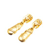 Chanel Gold Plated CC Drop Clip On Earrings Secondhand
