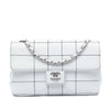 Chanel Medium Chocolate Bar Lambskin Stitched Flap Secondhand