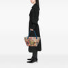 Burberry Small Haymarket Check Coated Canvas Floral Print Canterbury Tote Secondhand